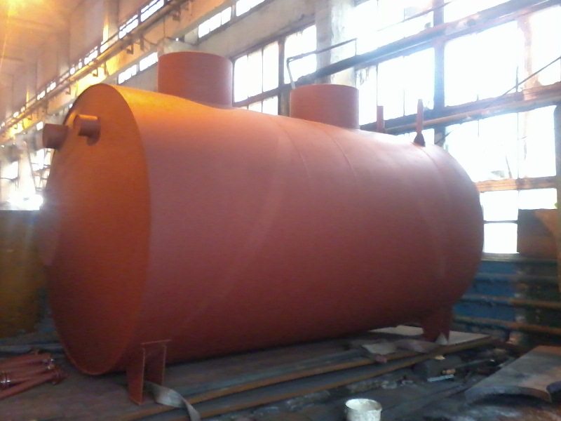 горизонтальный резервуар объемом 70 м3