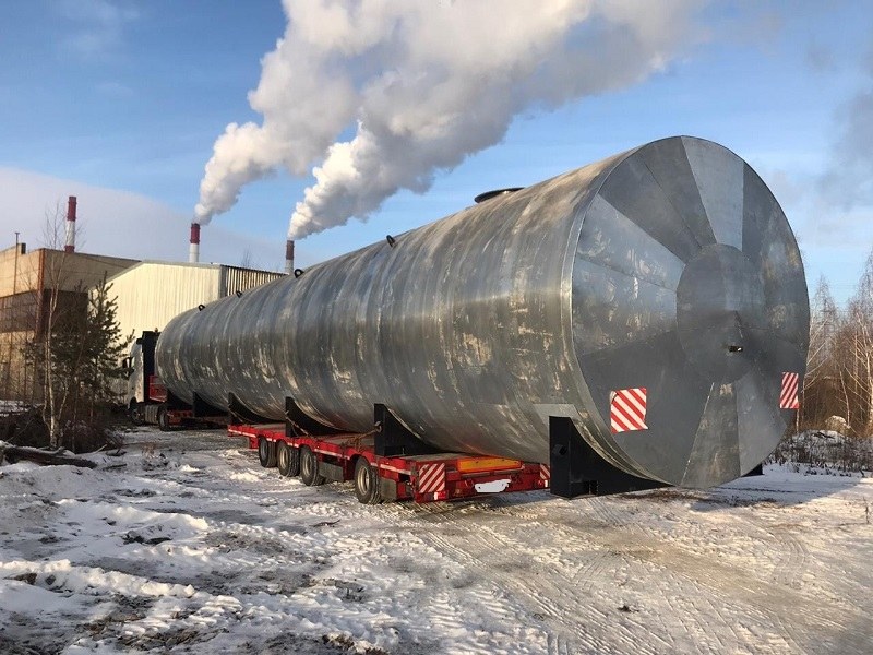 горизонтальный резервуар объемом 75 м3