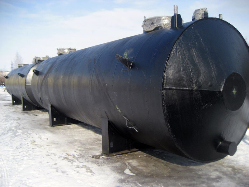 горизонтальный резервуар объемом 75 м3