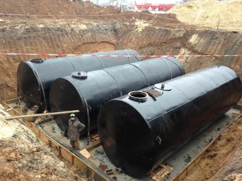 горизонтальный резервуар надземный и подземный