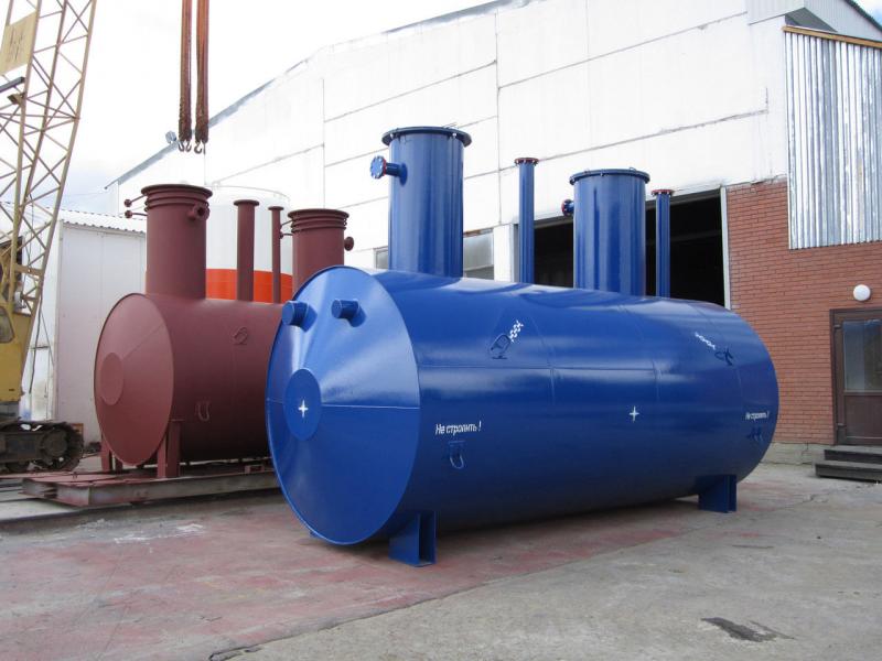 Горизонтальные резервуары  многосекционные и двухкамерные